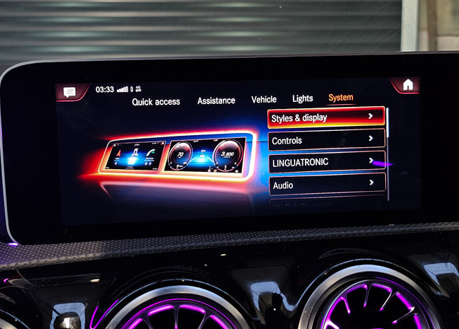 Merced's Screen A Class Mercedes A Class W177 Screen Upgrade 10
