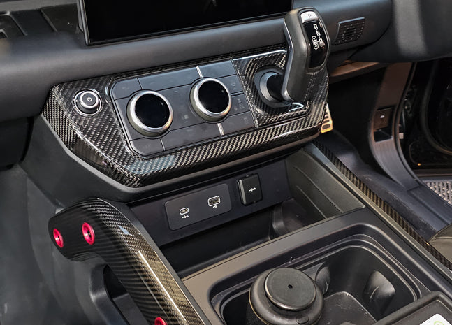 Land Rover Defender Real Carbon Fiber Interior Kit - Fitting Service Included - RHD