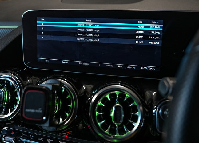 Mercedes Benz A Class-GLA-GLB-CLA 360 Camera With Traffic & Parking Recording Feature