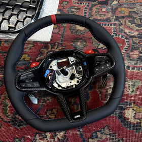 BMW M Sport heated steering wheel with carbon trim