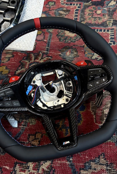 BMW M Sport heated steering wheel with carbon trim