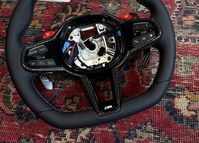 BMW M Sport heated steering wheel with carbon trim