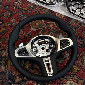 BMW M Sport heated steering wheel with silver trim
