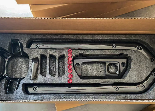 Land Rover Defender Real Carbon Fiber Interior Kit - Fitting Service Included - RHD