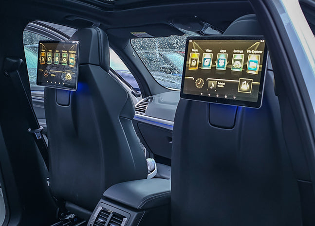 BMW Bucket Seat Rear Entertainment Screens Netflix, Amazon Prime & more