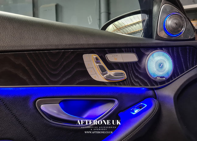 Tweetere Mercedes-Benz C-Class și GLC pentru uși cu lumină ambientală