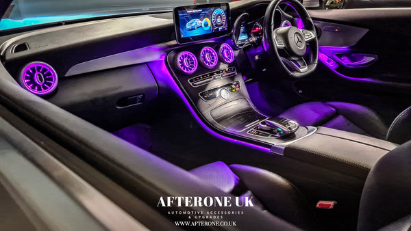 Ambient lighting car mercedes sales